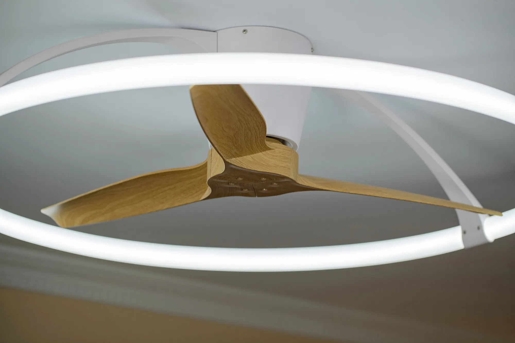Nepal 75W LED Dimmable Ceiling Light & Fan, Remote / APP / Voice Controlled Silver M7533  Mantra Nepal